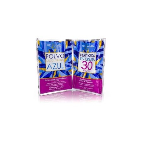 Decolorante Nekane Polvo Azul 50gr + Peroxido 30vol 75g